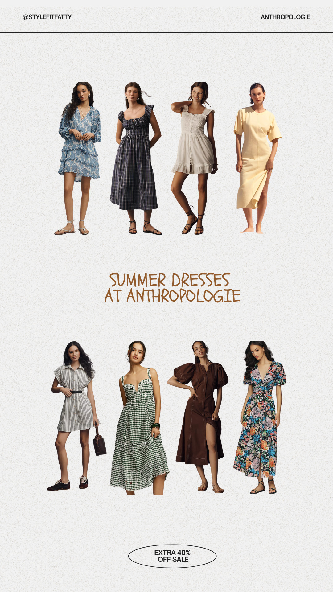 Extra 40% off sale items at Anthropologie! Love these dresses for summer time! #anthrosale #memorialsale #memorialevent 

 #LTKootd #LTKSeasonal #LTKSaleAlert