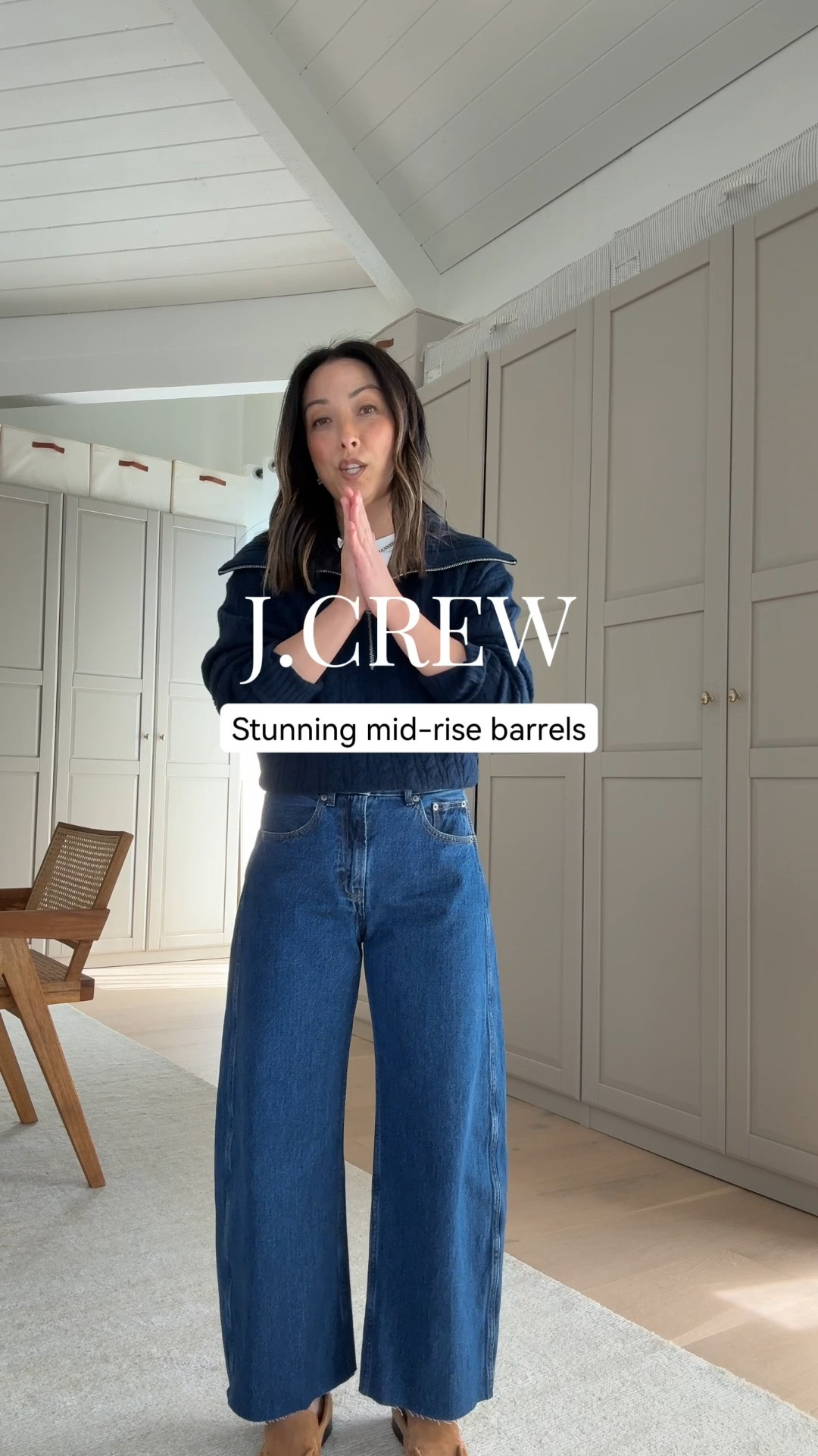 Fantastic barrel jeans in the most stunning wash for fall. Love the shape, so flattering. More of a mid rise, so I sized up to the regular and cut the hems. 

Cashmere quarter zip xs
Mid-rise barrel jeans regular 26 - cut hems
Berkeley large shoulder bag
Classic loafers 5

#LTKPetite #LTKmomlife #LTKOver40