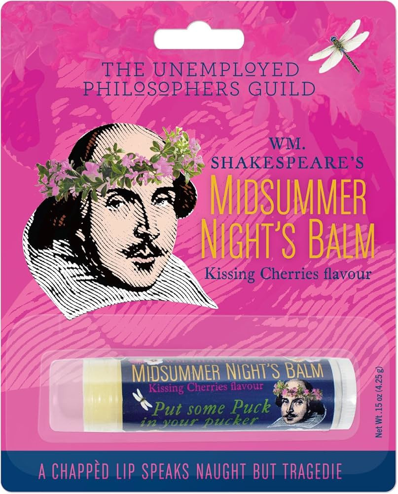 Shakespeare's Midsummer Night's Lip Balm Tube, Cherry Flavored - Cruelty-Free and Made in the USA... | Amazon (US)