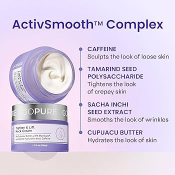 goPure Tighten & Lift Neck & Chest Moisturizer Cream for Visibly Firming, Tightening and Lifting ... | Amazon (US)