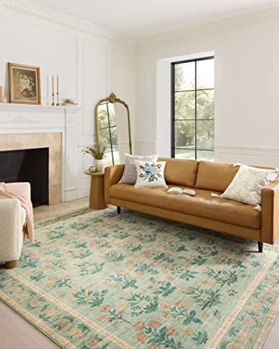 Rifle Paper Co. x Loloi Eden Collection EDE-01 Moss 2'-3" x 3'-9" Accent Rug | Amazon (US)