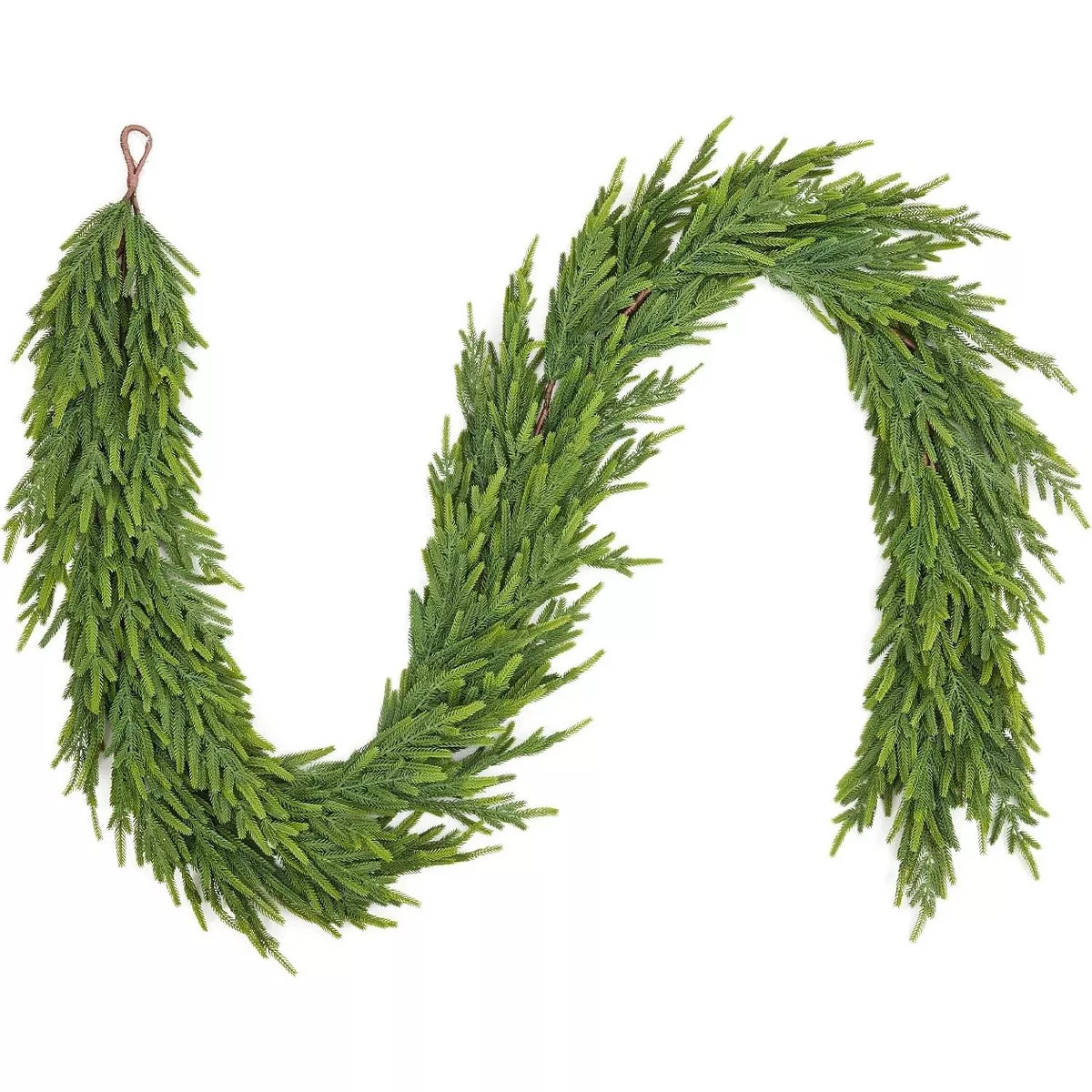 9 Ft Realistic Christmas Garland, Real Touch Norfolk Pine Garland for Mantle, Dense Artificial Gr... | Target