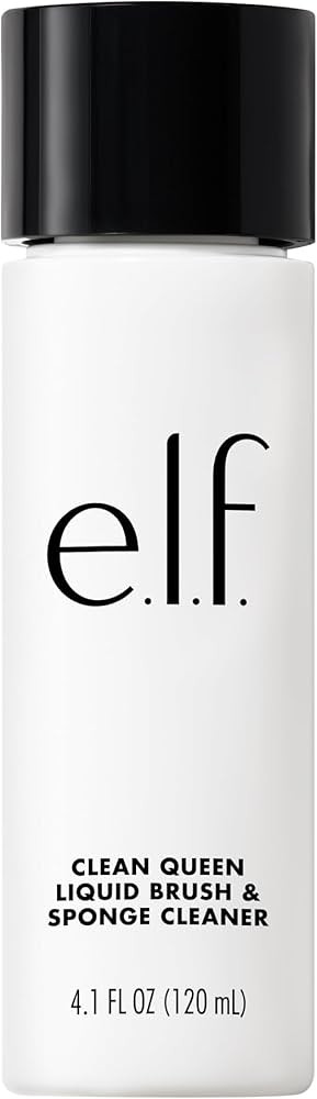 e.l.f. Clean Queen Liquid Brush & Sponge Cleaner, Gentle Foaming Cleaner For Removing Leftover Ma... | Amazon (US)