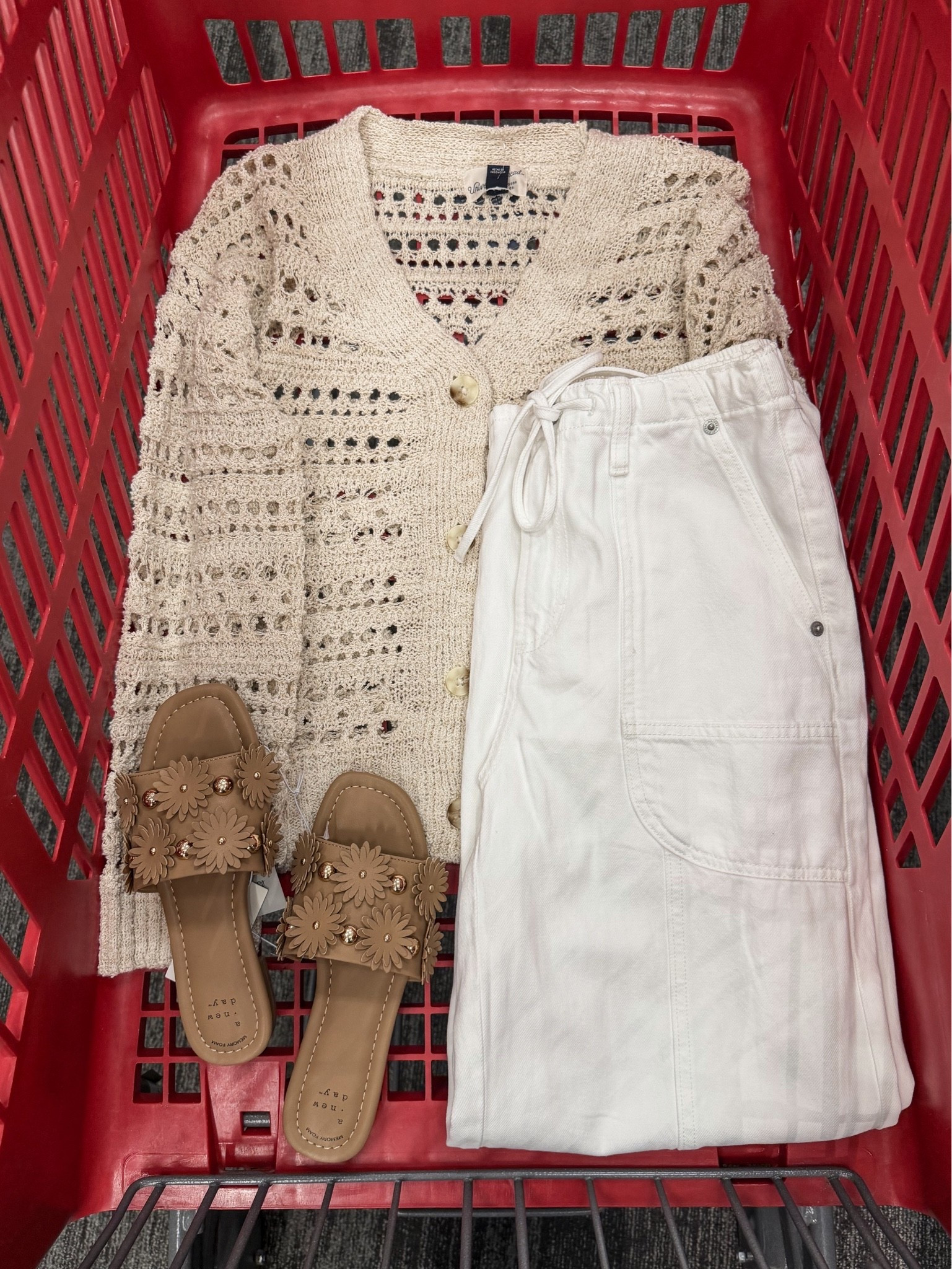 Target outfit, sandals and white tie waist jeans on sale (size down in the jeans - I got a 4)
Summer outfit

#LTKootd #LTKSeasonal #LTKSaleAlert