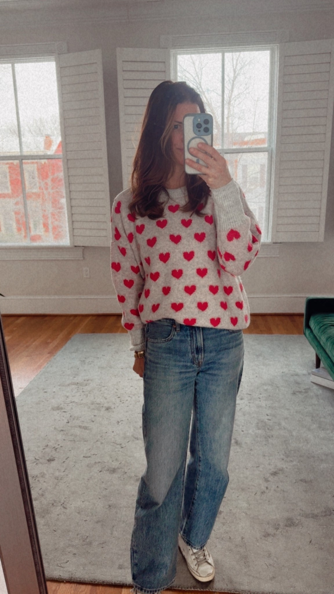 Heart sweater Valentine’s Day outfit ideas casual mom outfits 

#LTKValentine #LTKmomlife #LTKootd