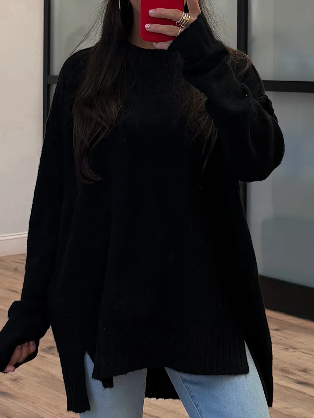 Classic Crew Sweater | Black | Shop Talulah