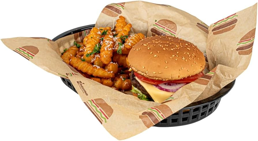 Restaurantware 10.5 x 7.3 x 1.5 Inch Fast Food Baskets 10 Oval Deli Baskets Microwavable Dishwash... | Amazon (US)
