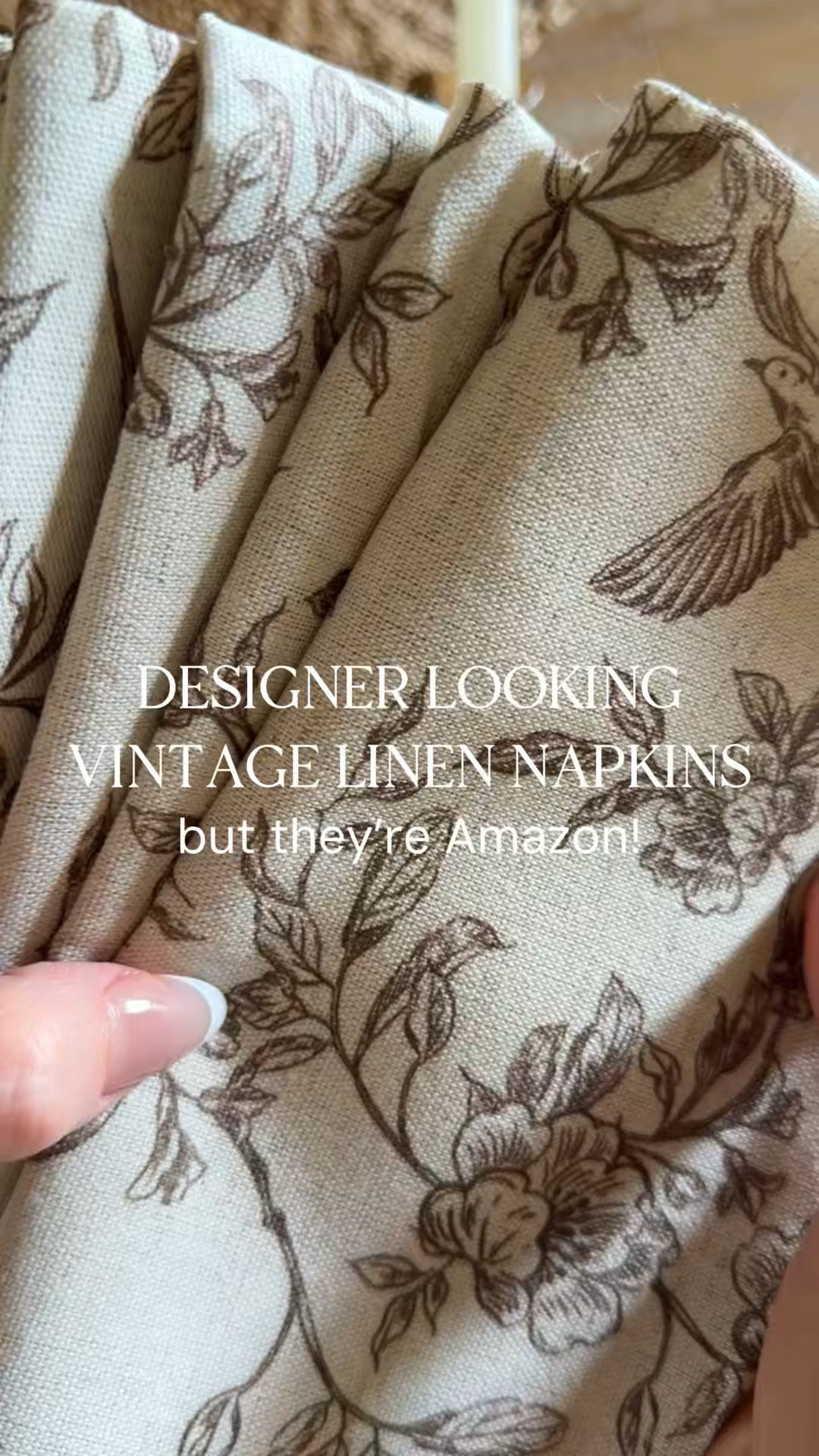 I could not believe these were on Amazon. 😍 They look so designer and would be perfect for summer or even into autumn! You can get a set of 12 for less than $30! I’m so picky about fabrics and napkins but this vintage linen print is so stunning!

#LTKSaleAlert #LTKSeasonal #LTKHome