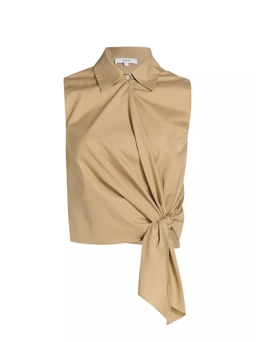 Vince Sleeveless Tie Shirt | Saks Fifth Avenue