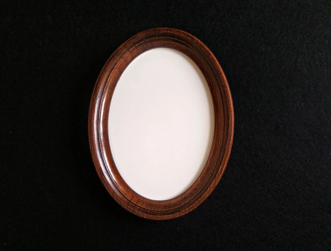 Modern oval frame, wooden frame, oval frame, oval photo frame | Etsy (US)