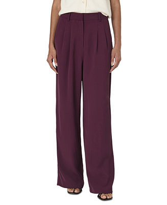 Women's Harrie Wide Leg Suiting Pants | Macy's