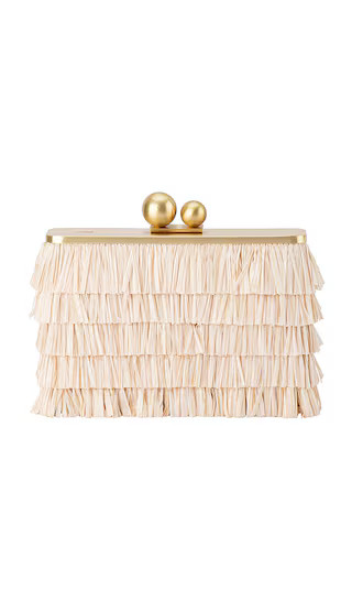 Carlita Fringe Clutch in Natural | Revolve Clothing (Global)