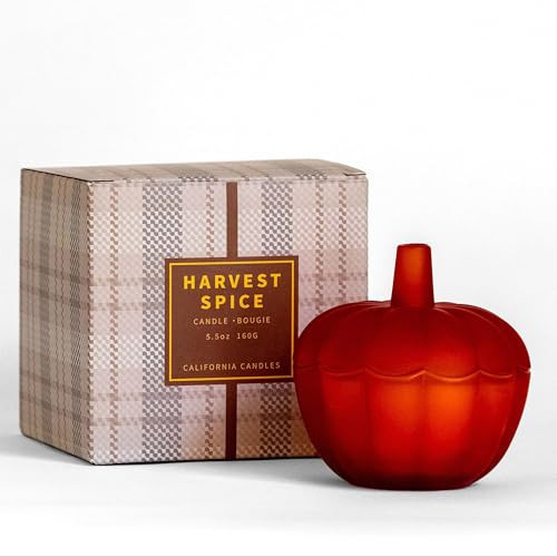 Scented Fall Candles for Home Decorations - Pumpkin Shaped Aromatherapy Candles - Pumpkin Spice Fragrance | 40 Hour Burn Time | Thanksgiving Table Centerpiece, Farmhouse Candle Gift for Home Decor | Amazon (US)