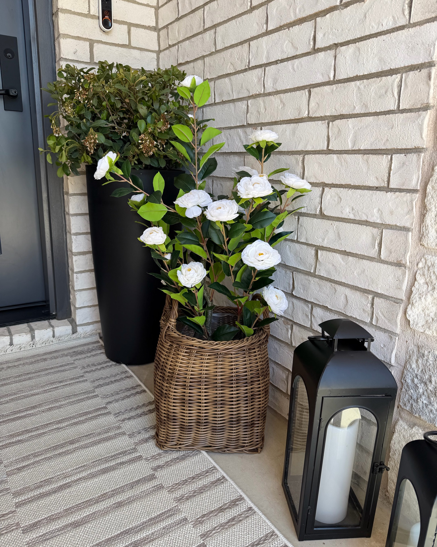 Obsessed with this new faux camelia potted plant for my front porch ☀️🌿

These faux beauties will look beautiful all year long - no more dead plants 🙅🏼‍♀️

Faux plant, faux florals, spring front porch, front porch decor, planter, planter basket, from porch refresh LTKSpringSale

#LTKHome #LTKSeasonal #LTKSaleAlert
