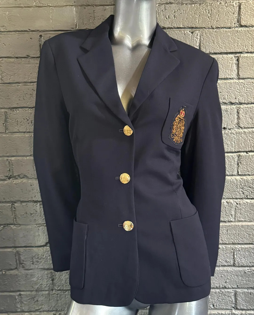 RALPH LAUREN Vintage Navy Blue Wool Blazer - Etsy | Etsy (US)