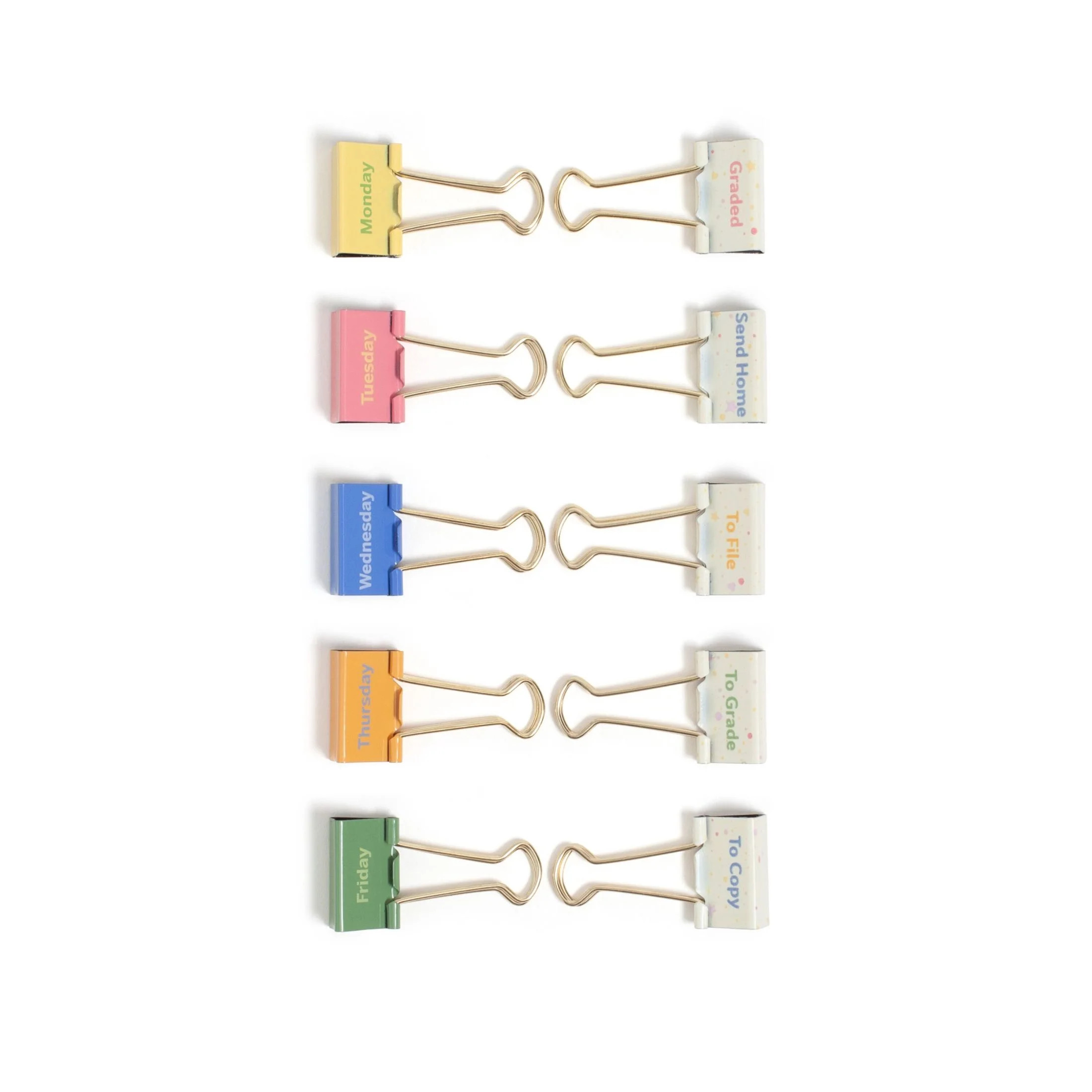 U Brands Task At Hand Binder Clips, 10 Pack, Teacher - Walmart.com | Walmart (US)