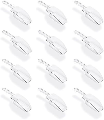 Super Z Outlet 5.5" Mini Acrylic Plastic Kitchen Scoops for Weddings, Candy Dessert Buffet, Ice C... | Amazon (US)