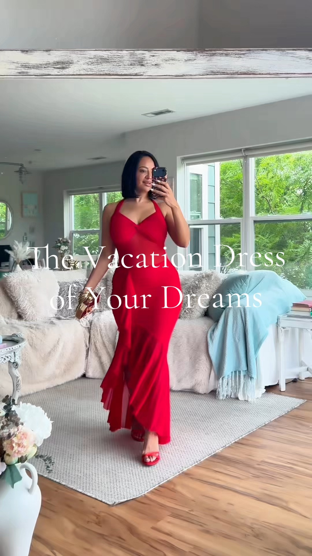 Get me to Mexico immediately! This mesh ruched vacation dress belongs on the dance floor at a chic resort 💃🏽 

Sizing in the video!

#LTKTravel #LTKOver40 #LTKPetite