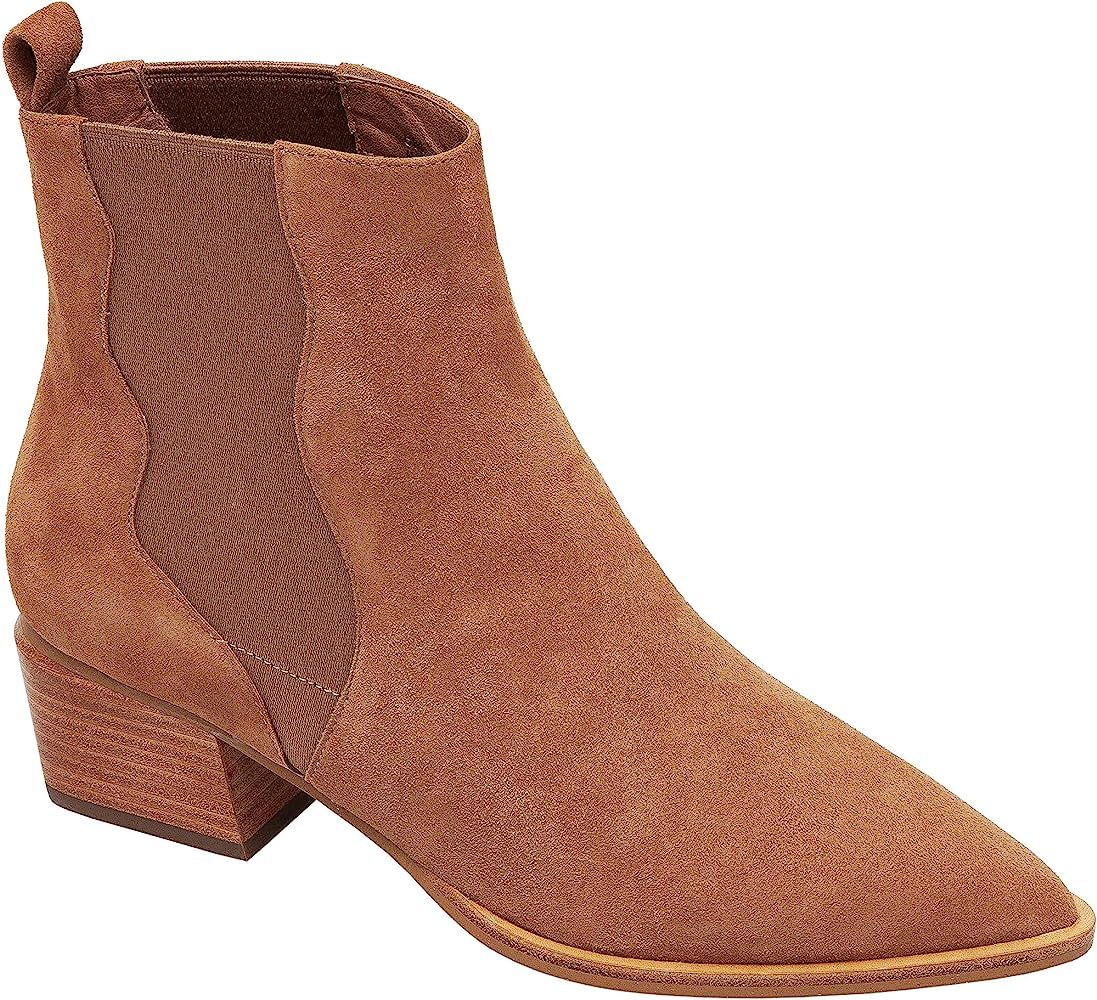 Linea Paolo - VU - Western Inspired Leather or Suede Mid-Height Pull-On Booties | Amazon (US)