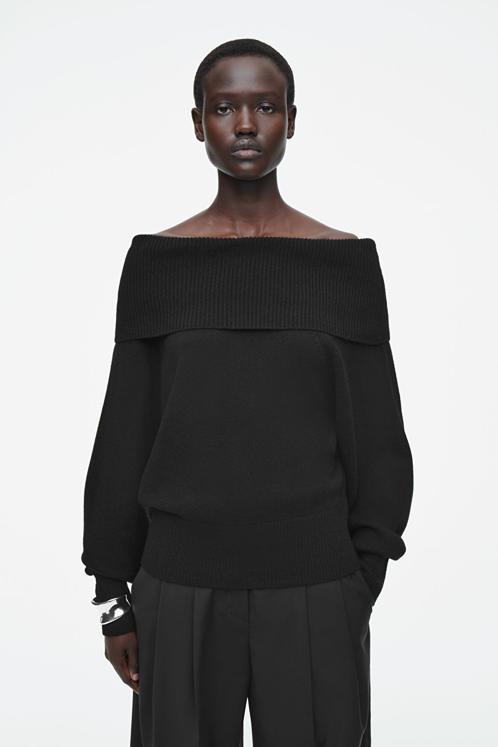 OFF-THE-SHOULDER MERINO WOOL JUMPER | COS UK