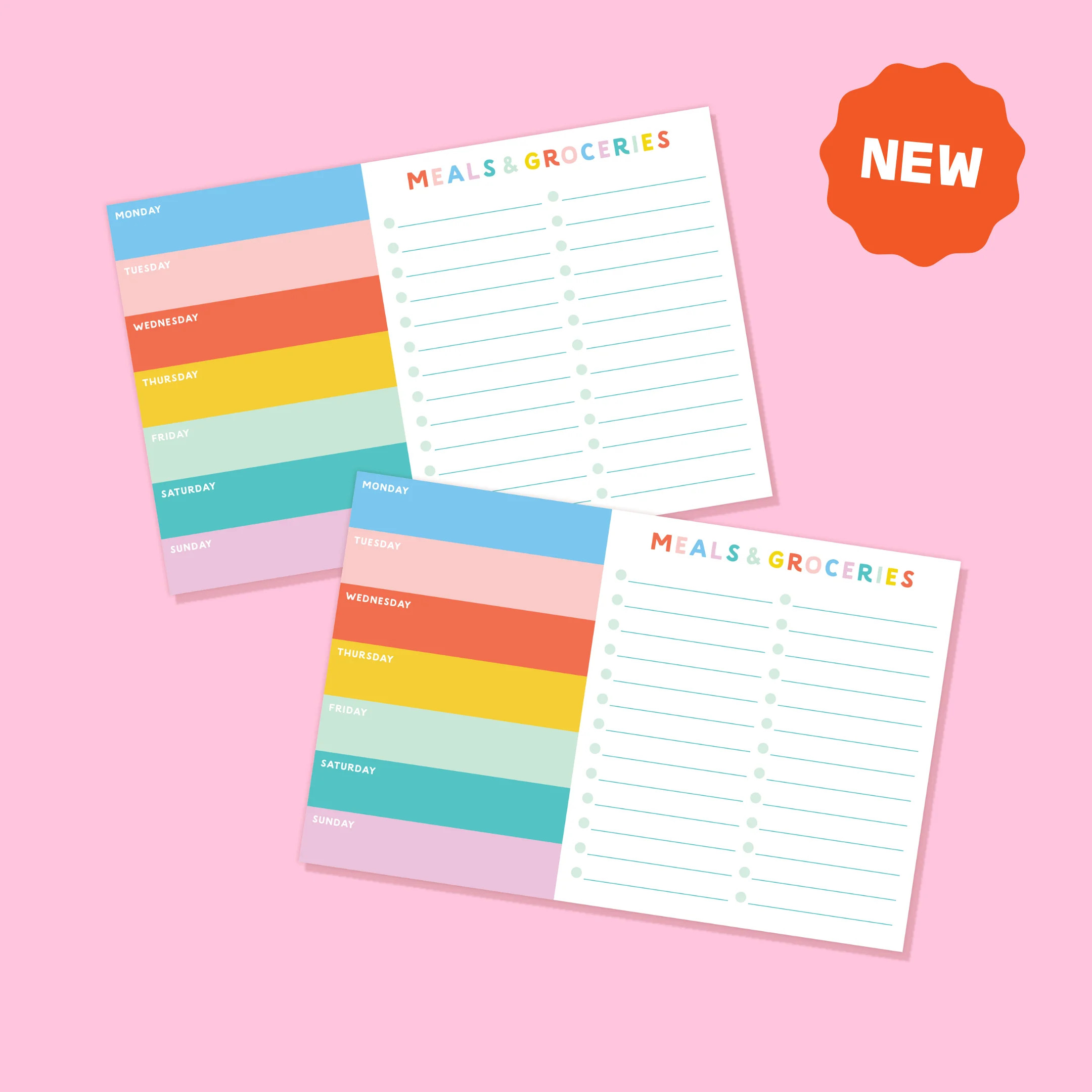 Spring Fling Meals & Groceries Planner | Joy Creative Shop