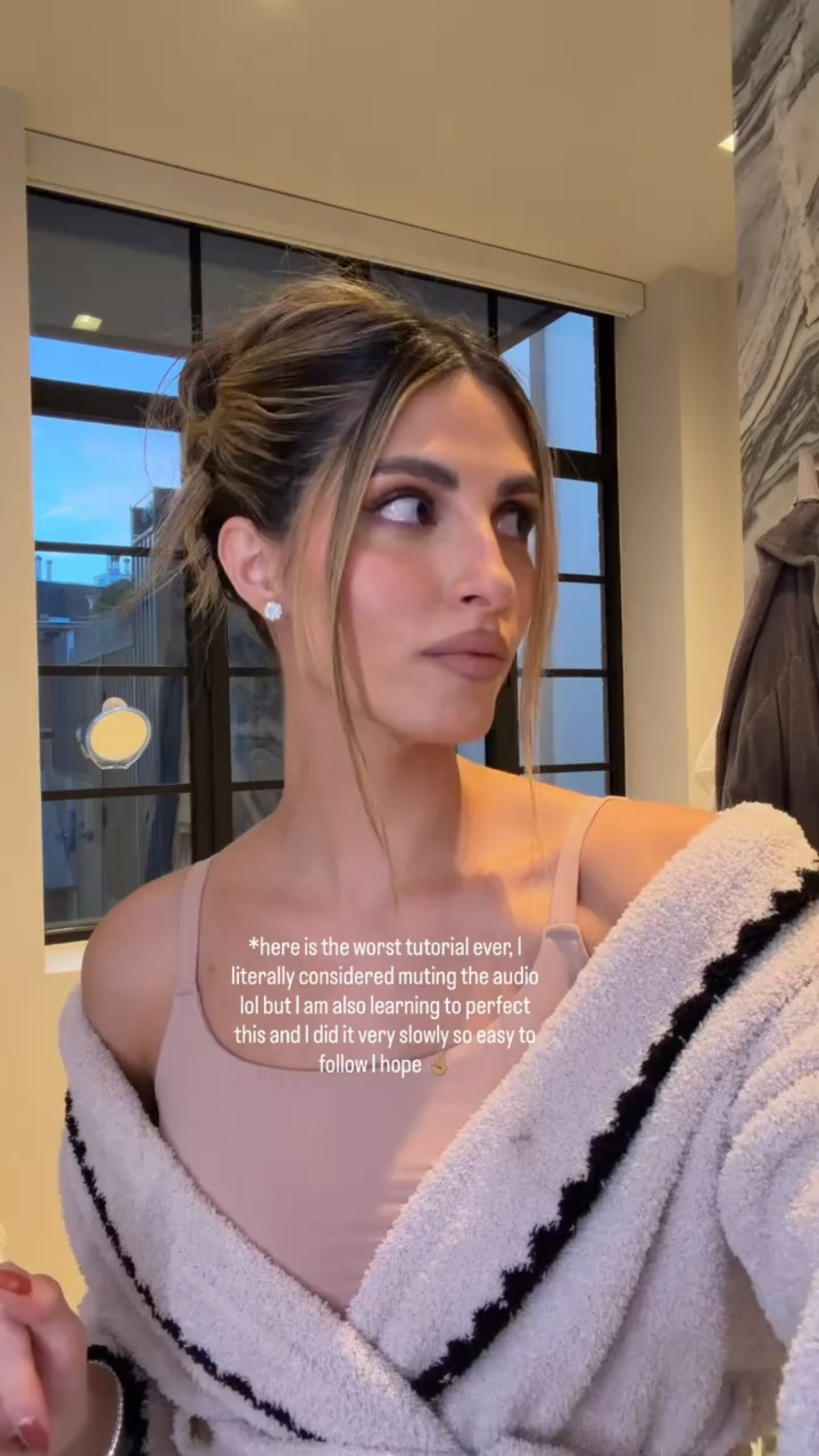 Hair routine ft. my coziest robe