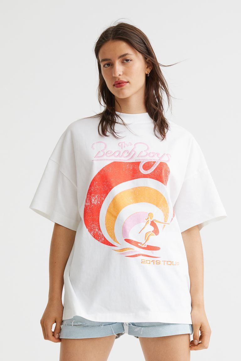 Long Printed T-shirt | H&M (US)