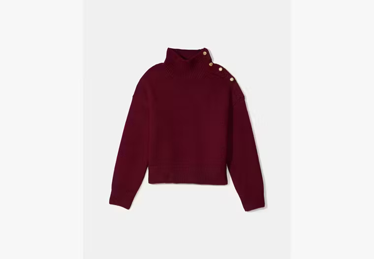 Turtleneck With Bauble Buttons | Kate Spade (US)