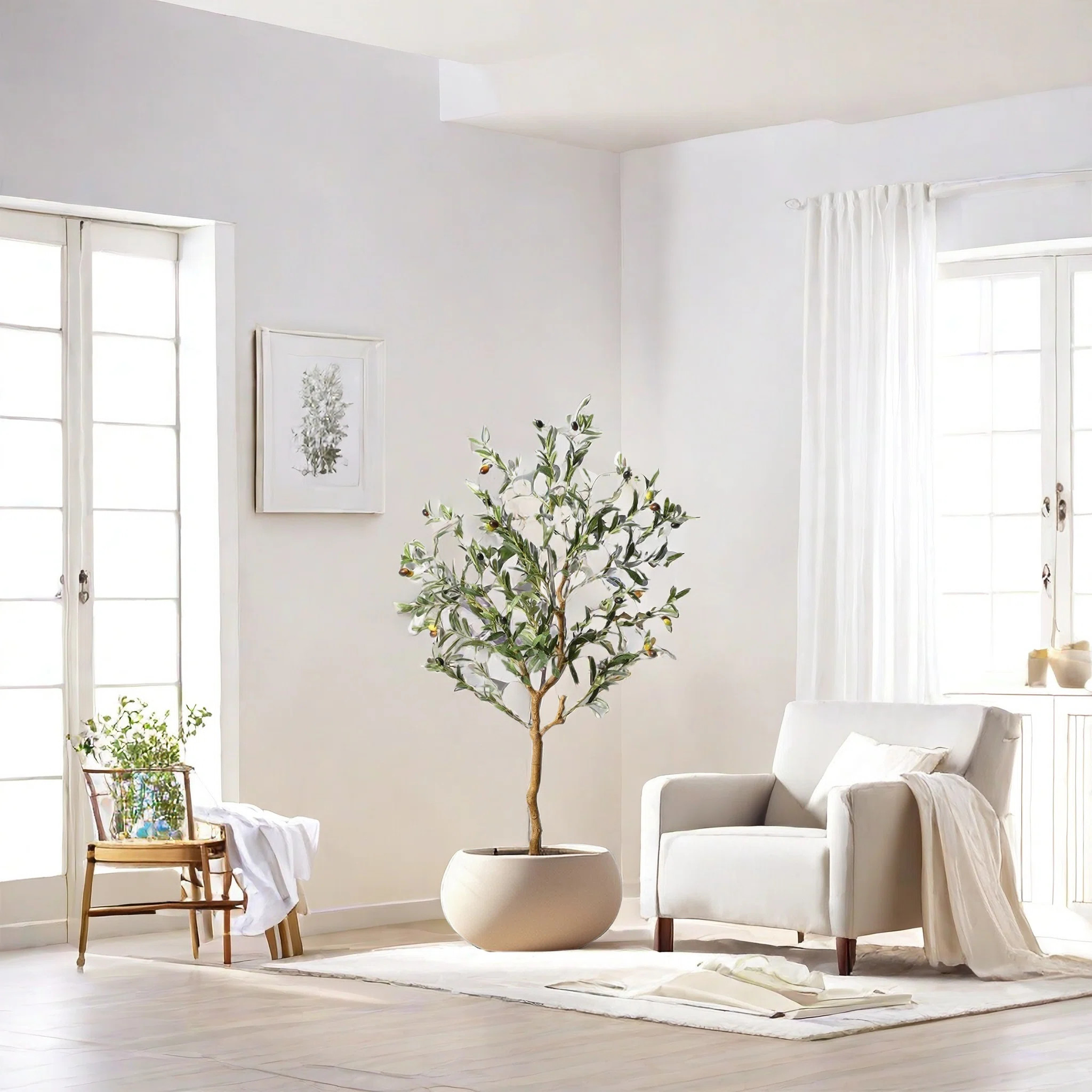 47.24cm Olive Tree Plant | Wayfair UK