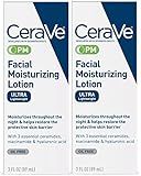 CeraVe Facial Moisturizing Lotion PM | 3 Ounce (Pack of 2) | Ultra Lightweight, Night Face Moisturiz | Amazon (US)
