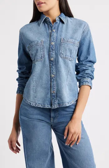 Western Denim Button-Up Shirt | Nordstrom