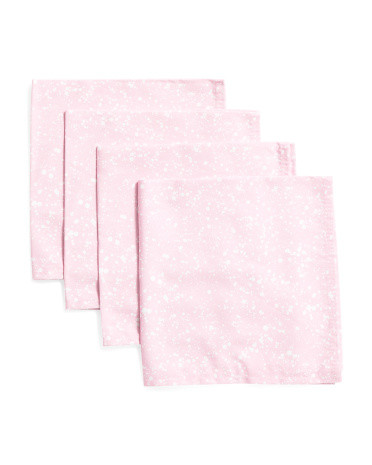 Set Of Four Splatter Napkins | TJ Maxx