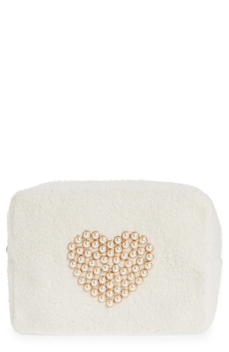 Heart Teddy Cosmetics Case | Nordstrom