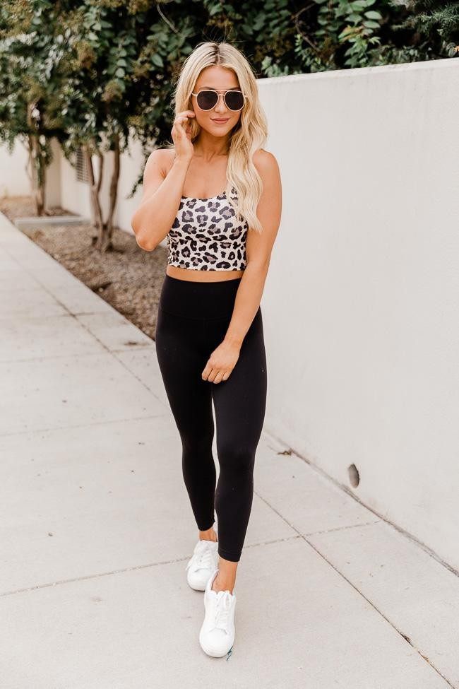 Let's Seize The Day Animal Printed Bra Top | Pink Lily