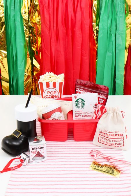 Let’s make a SANTA themed Movie Snack Box! 🎅🏻 🎅🏻🎅🏻🎅🏻 This DIY Santa Christmas Movie Snack Box is perfect for watching The Polar Express, The Santa Clause movie series or our favorite Santa movies, The Santa Chronicles!  🎅🏻 popcorn, polar express themed hot chocolate cup & napkin, a Santa boot sippy cup, special delivery sack of  chocolates, an oversized Santa hat Hershey’s kiss and hot chocolate essentials like snowflake marshmallows, peppermint spoons & candy canes!  ❤️❤️
🎅🏻🎅🏻🎅🏻
Don’t forget a ticket to ride the Polar Express & your own Believe bell! 
🎅🏻🎅🏻🎅🏻

#christmasmovienight #christmasmovies #movienight #movienightsnacks #moviesnacks #movienightideas #partyfoods #moviesnackbox #Christmasmovies #movienight #movienightsnacks #moviesnacks #movienightideas #holidaymovies #holidaymovienight

#LTKkids #LTKSeasonal #LTKHoliday