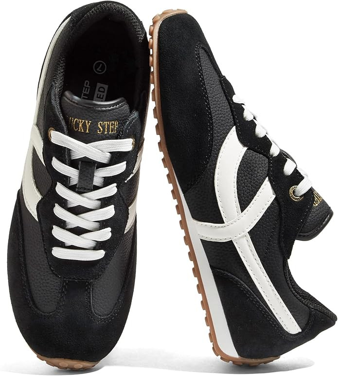 LUCKY STEP Women's Fashion Sneakers | Casual Retro | Non Slip Lightweight | Trendy Comfortable | Amazon (US)