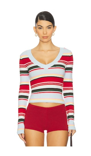 Kit Cloud Knit Sweater in Ocean Ave | Revolve Clothing (Global)