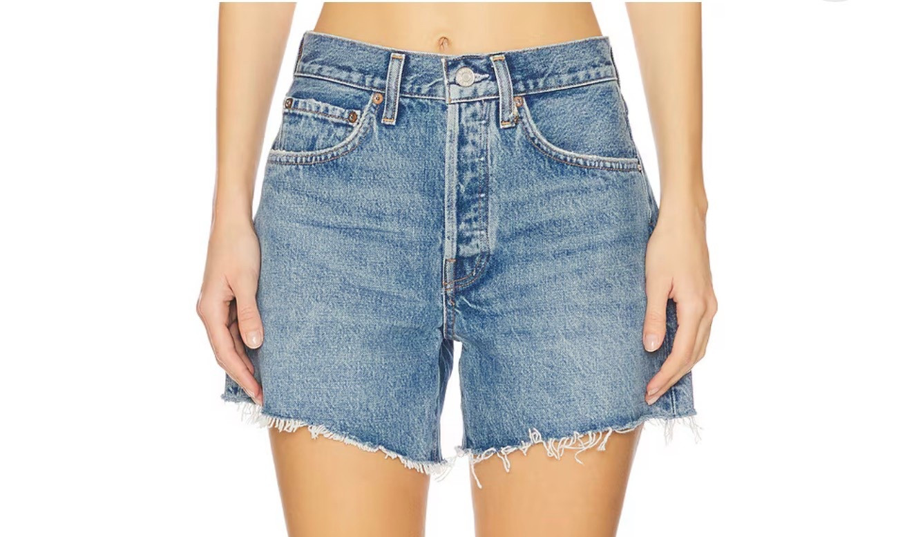 These are my all-time favorite cut off shorts. They are pricey, but I’ve had them, loved them, and worn them for years.

I wear a size 25 in these.