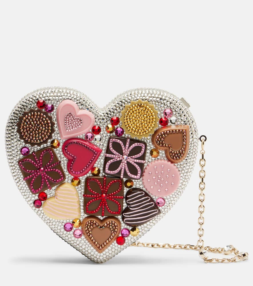 Judith Leiber Couture Heart Small crystal-embellished clutch | Mytheresa (US/CA)