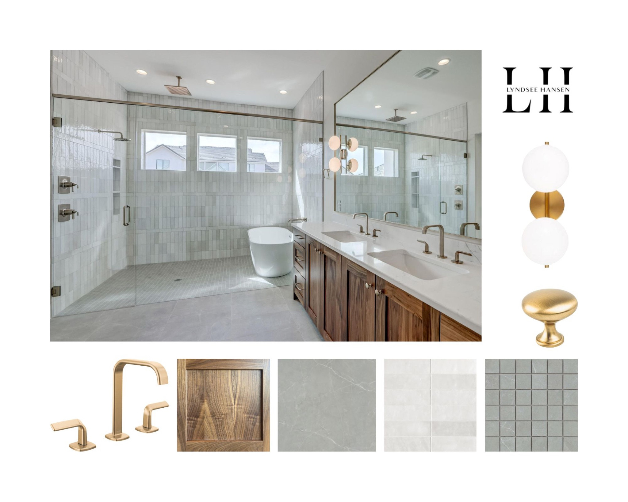 Creating a primary bathroom has never been easier. I’m loving the warmth the walnut and brass brings. 

#LTKhome