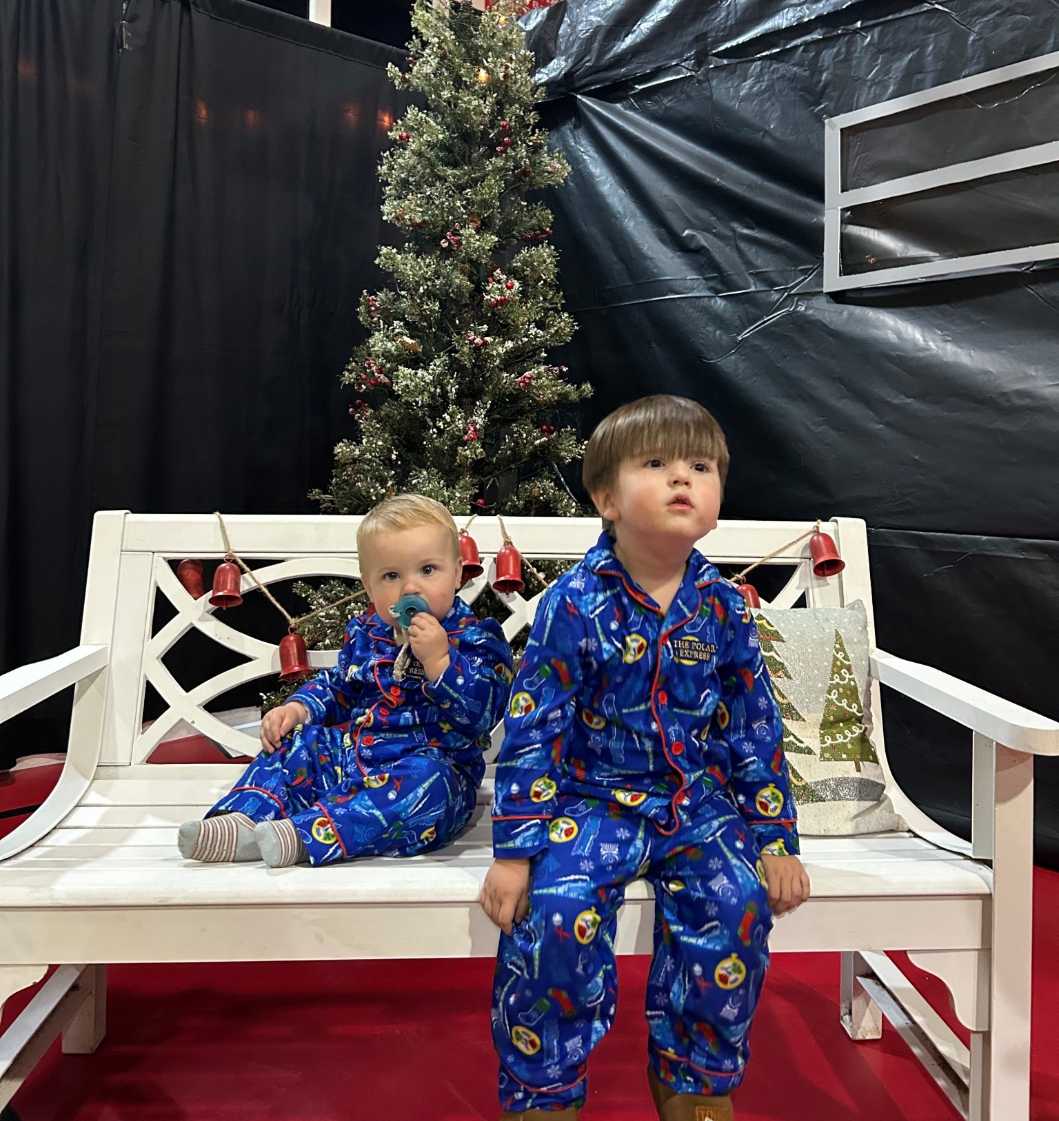 About the best picture I can get with these two after a long night 🤪😅 we went to a polar express event last night and they had so much fun! Grabbed these pajamas from Walmart and they were perfect!! I was actually shocked at how great the quality was!! The best part is they were under $20!#LTKCyberWeek

#LTKKids #LTKFindsUnder50