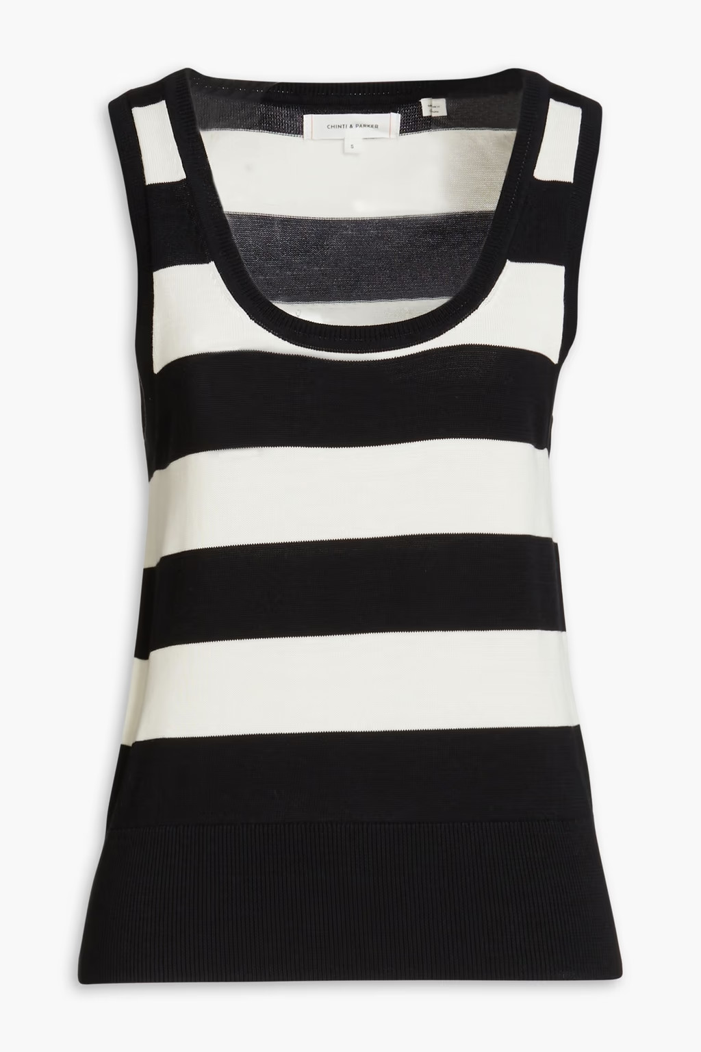 Striped cotton tank | The Outnet (US and CA)