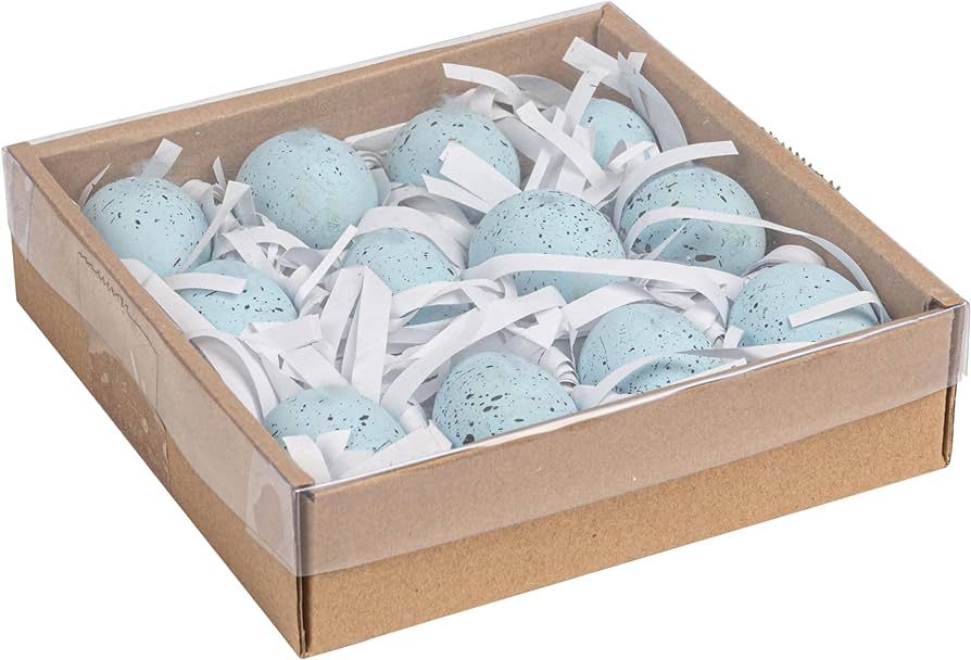 Amazon.com: Creative Co-Op Boxed Set of 12 Blue Speckled Ceramic Robin Eggs : Home & Kitchen | Amazon (US)
