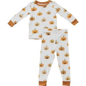 Pumpkin Bamboo Cozy Set - Perfect for Halloween Comfort | 6-12 Months to 9/10 Years Shop Now | Mebie Baby