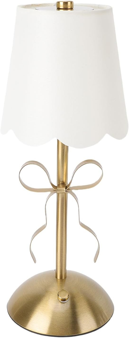 CHEOTIME Small Bow Table Lamp, 11.81in Rechargeable Cute Coquette Bow Table Lamp with Fabric Shad... | Amazon (CA)