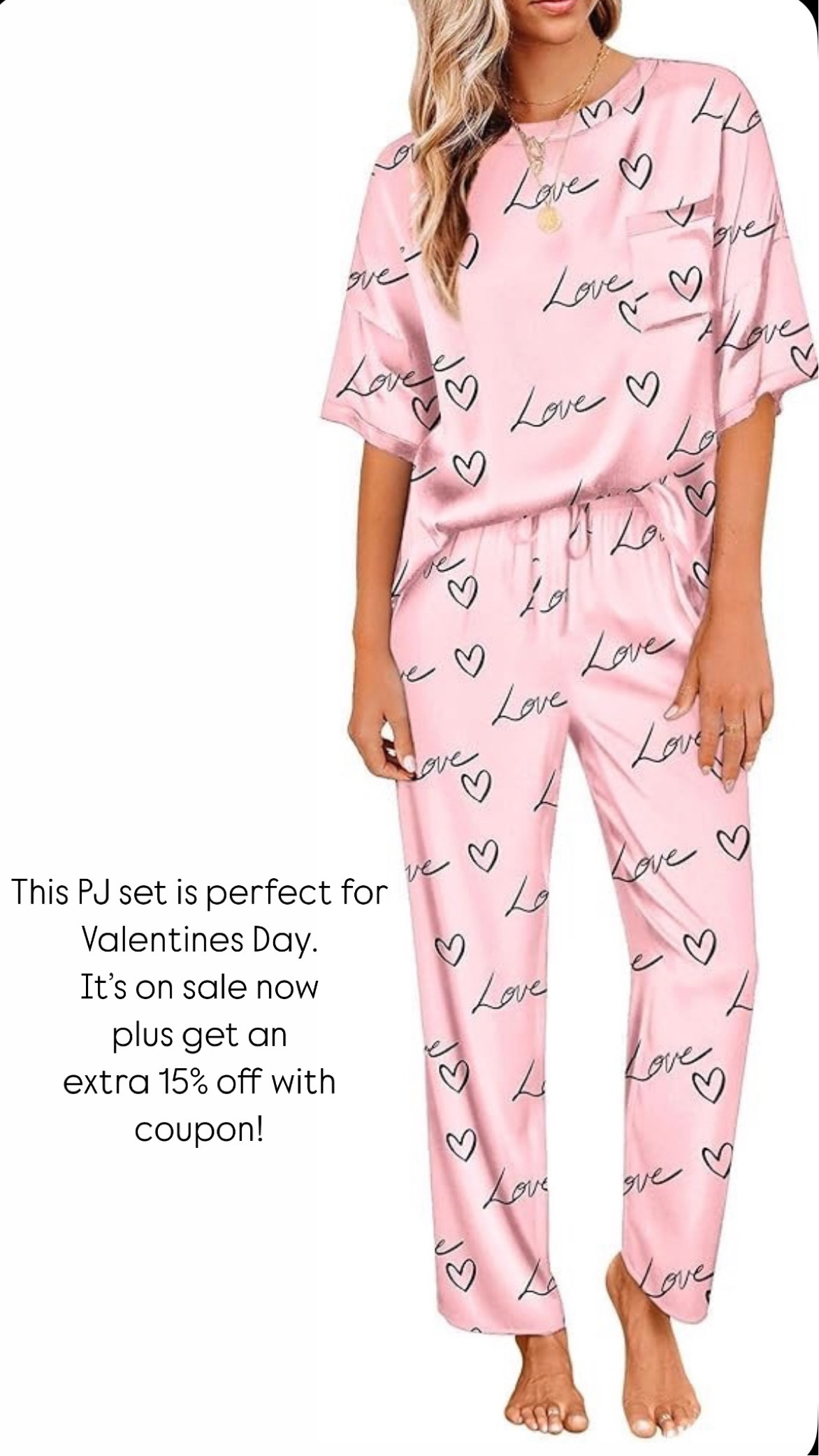 Love these PJ’s. Satin pajamas, Valentine’s Day!  

#LTKFindsUnder50 #LTKSaleAlert #LTKSeasonal