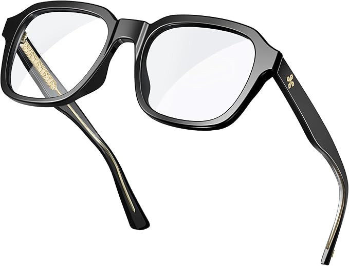 Amazon.com: VISOONE Oversized Square Blue Light Blocking Glasses Fashion Computer Eyewear for Wom... | Amazon (US)