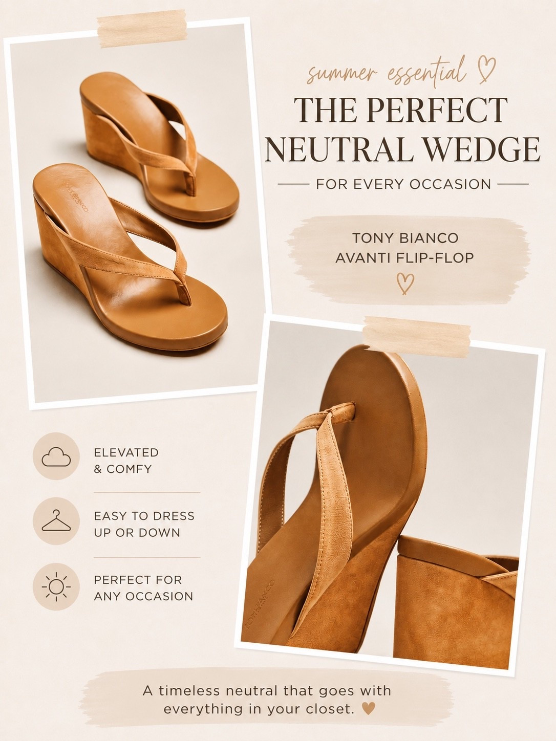 Wedges are officially having their moment and I am HERE for it 🤎☀️ The perfect way to add a little height without sacrificing comfort. These neutral wedges seriously go with everything — dresses, denim, linen sets… all the summer outfits ✨ Linked my current favorite pair on LTK!

#LTKSummer #SummerStaples #ShoeFinds #WedgesForWomen #NeutralFashion #SummerWardrobe #BeachVacationStyle #CasualChicStyle

#LTKmomlife #LTKootd #LTKgrwm
