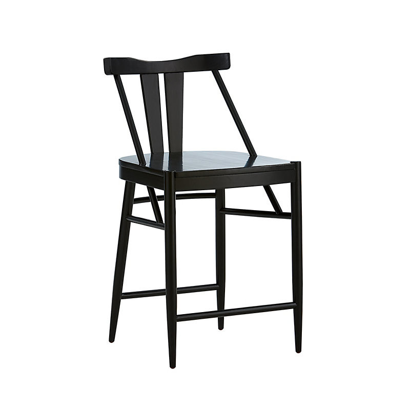 Bentham Counter Stool - Worn Black - Ballard Designs | Ballard Designs, Inc.