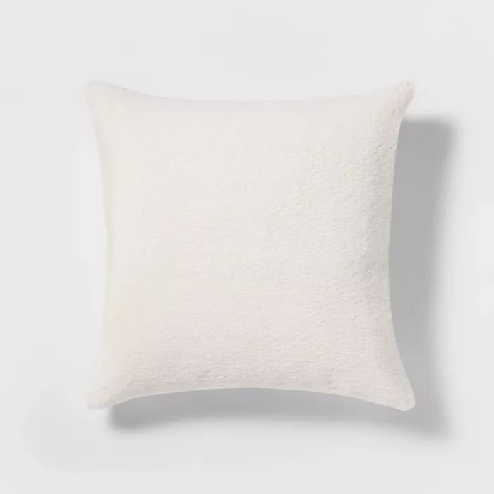 Faux Rabbit Fur Throw Pillow - Threshold™ | Target